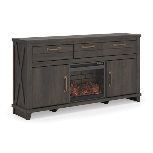 Brazen Valley 71" TV Stand with Electric Fireplace