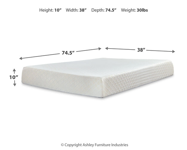 10 Inch Chime Memory Foam  Mattress