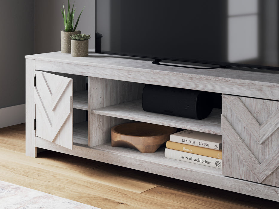 Cayboni LG TV Stand w/Fireplace Option