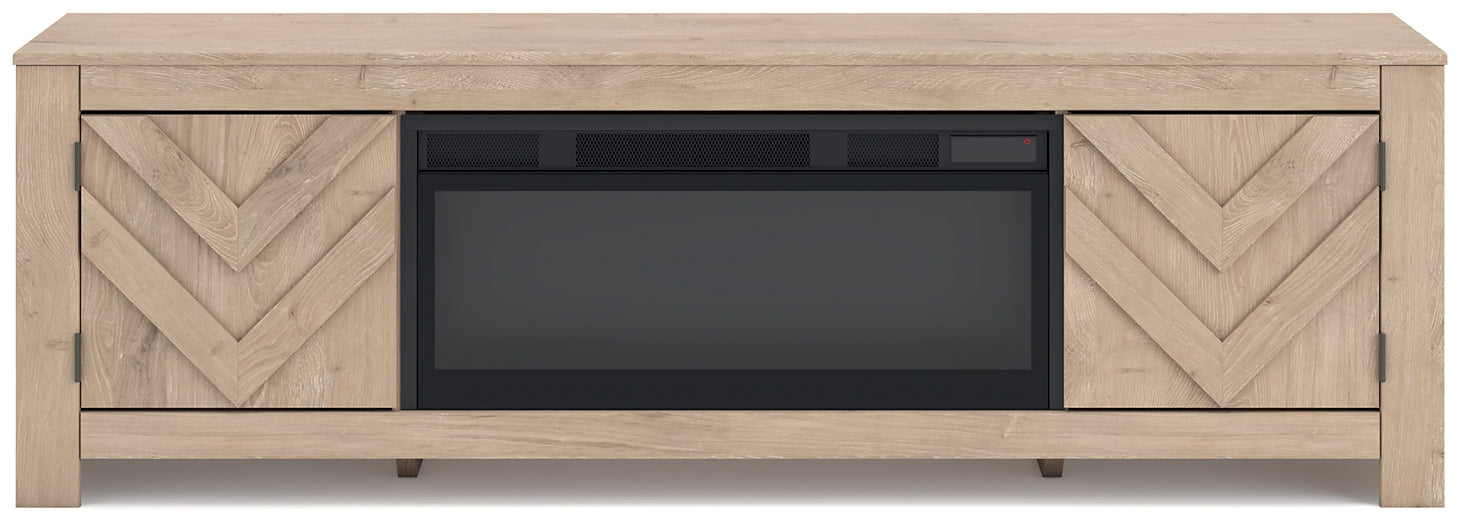 Cayboni 71" TV Stand with Electric Fireplace