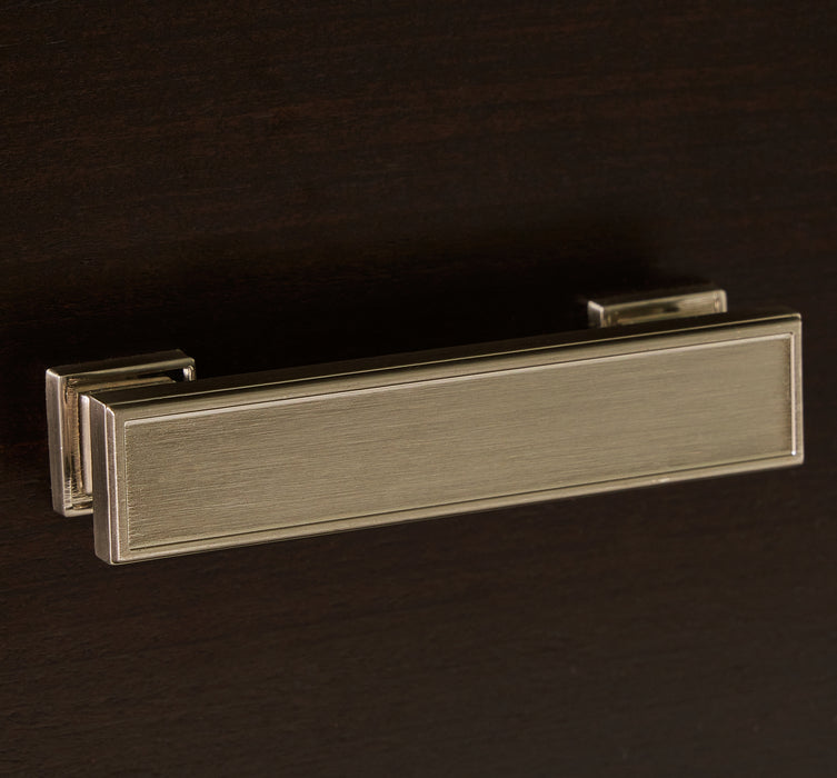 Covetown California King Panel Bed with Mirrored Dresser, Chest and Nightstand