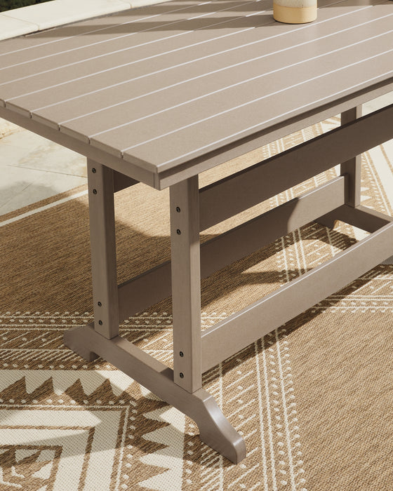 Seacliff Beach RECT COUNTER TABLE W/UMB OPT
