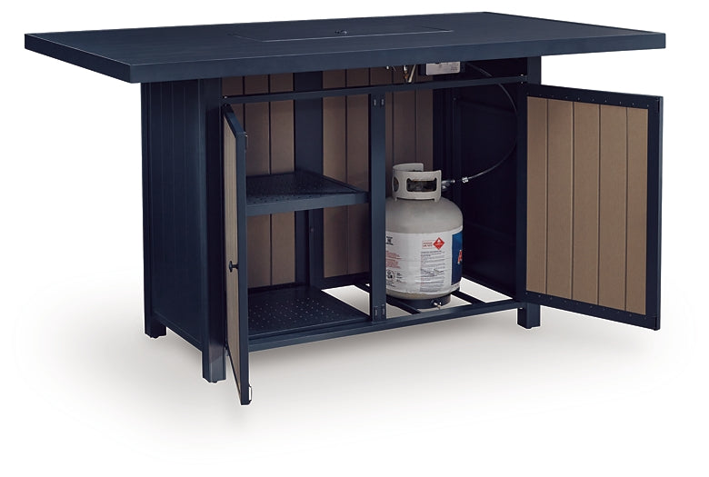 East Beach RECT Bar Table w/Fire Pit