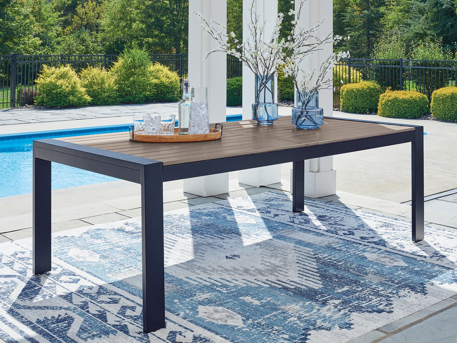 East Beach RECT Dining Table w/UMB OPT