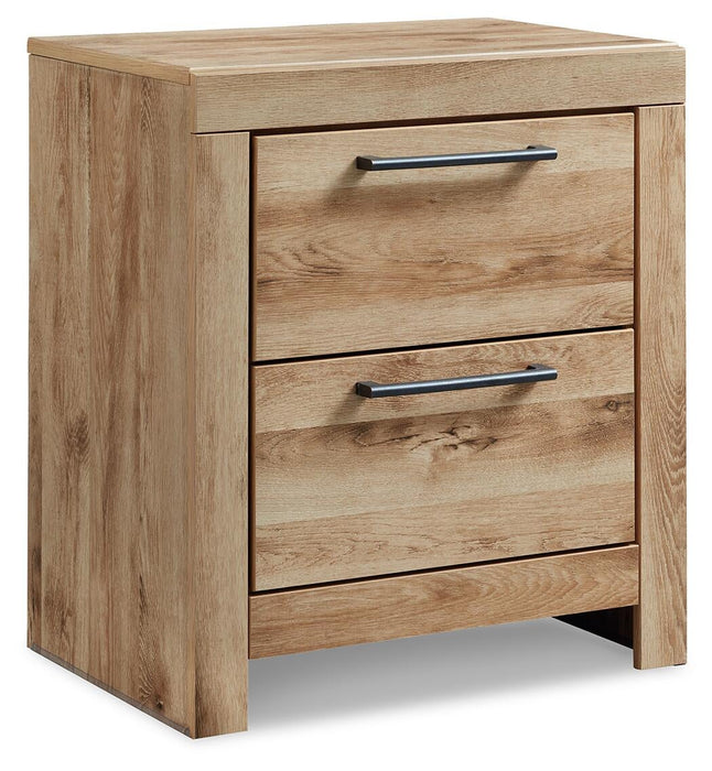 Hyanna Queen Panel Storage Bed with 1 Under Bed Storage Drawer, Dresser, Mirror, Chest and Nightstand