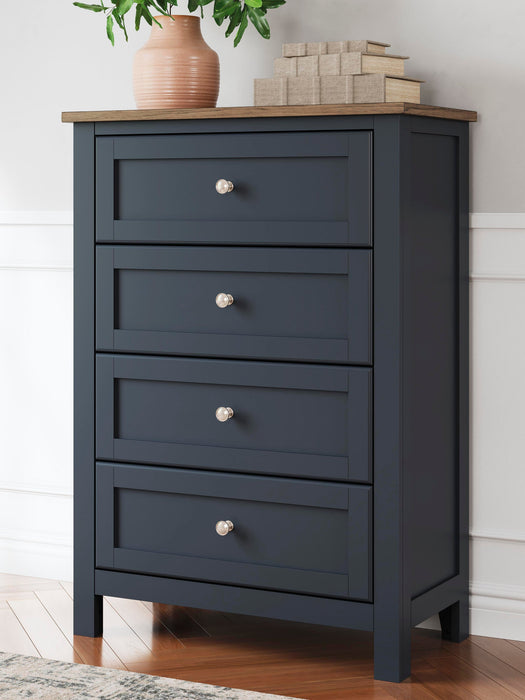 Landocken Full Panel Headboard, Dresser, Mirror, Chest and Nightstand