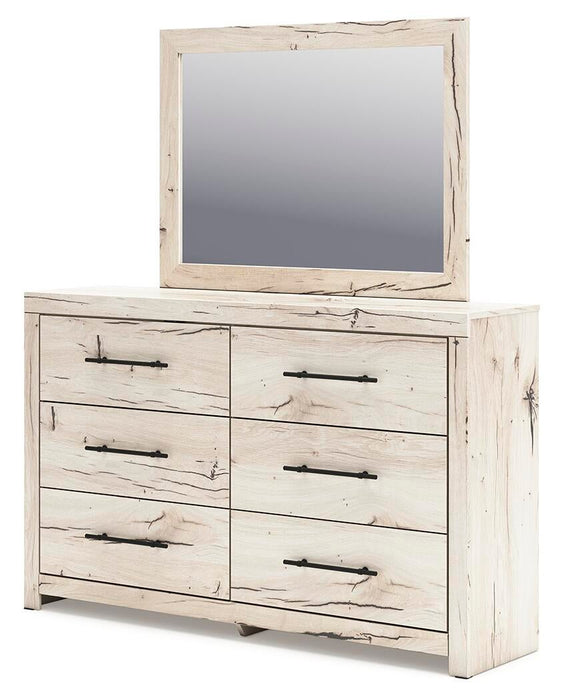 Lawroy Full Panel Headboard, Dresser and Mirror