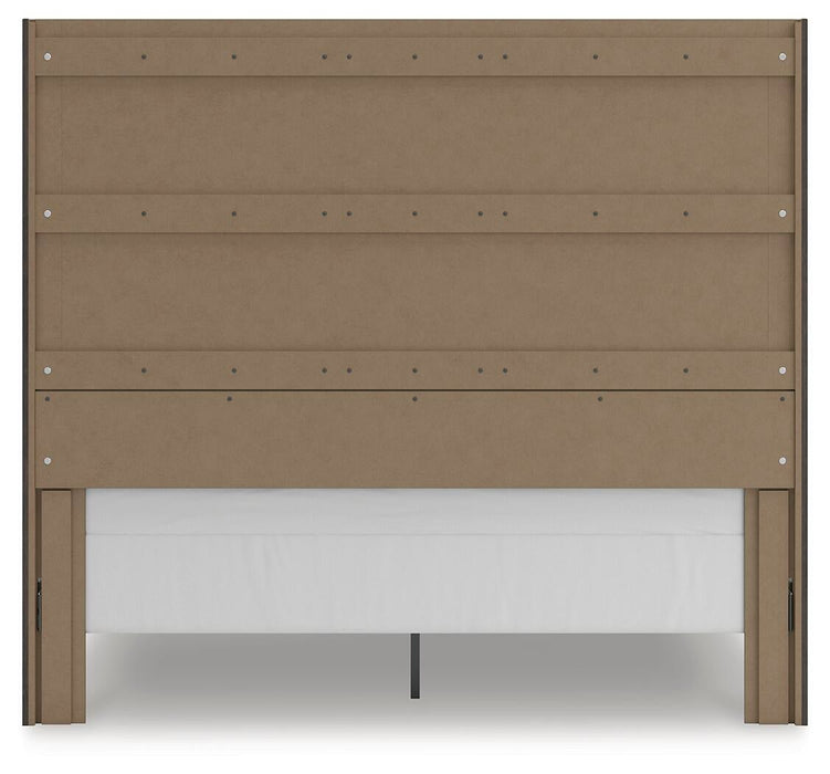 Fraluna King Panel Storage Bed, Dresser and Mirror