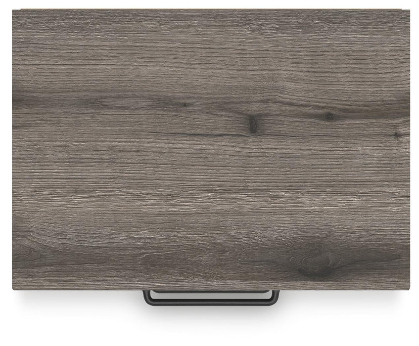 Graystorm King Panel Bed, Dresser, Mirror and Nightstand