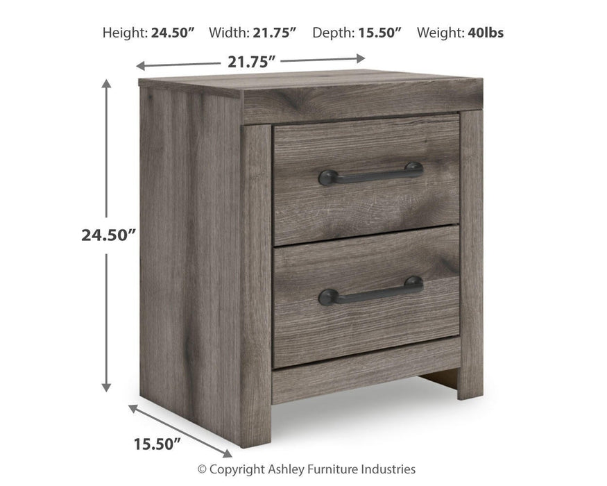 Graystorm King Panel Bed, Dresser and Mirror