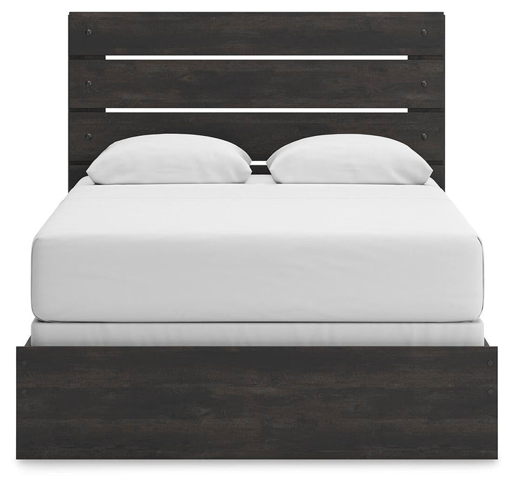 Hollivern Queen Panel Bed, Dresser and Mirror