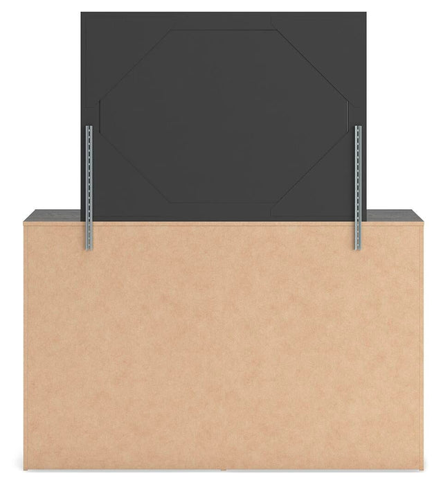 Hollivern Full Panel Storage Bed, Dresser, Mirror, Chest and Nightstand