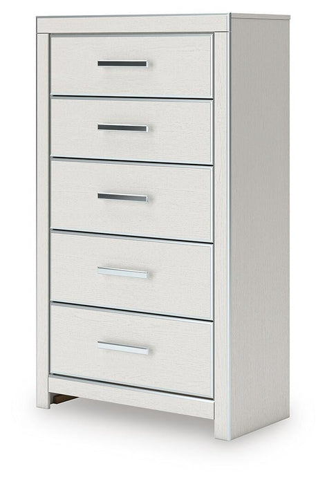 Zuraleus California King Upholstered Bed, Dresser, Mirror, Chest and Nightstand
