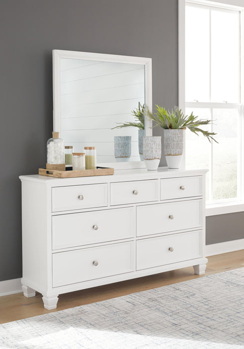 Fortman Full Panel Storage Bed, Dresser, Mirror and Nightstand