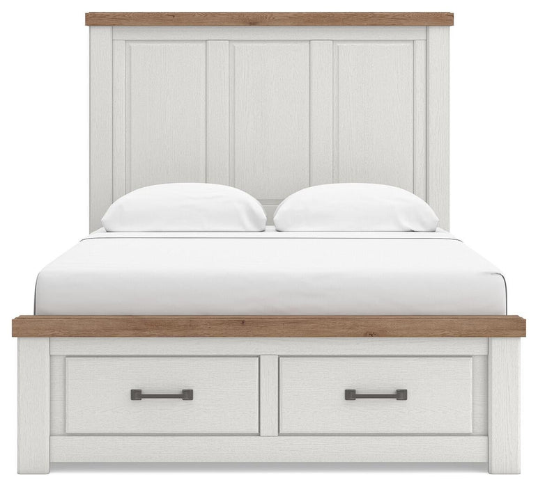 Savonport Queen Panel Storage Bed, Dresser and Mirror