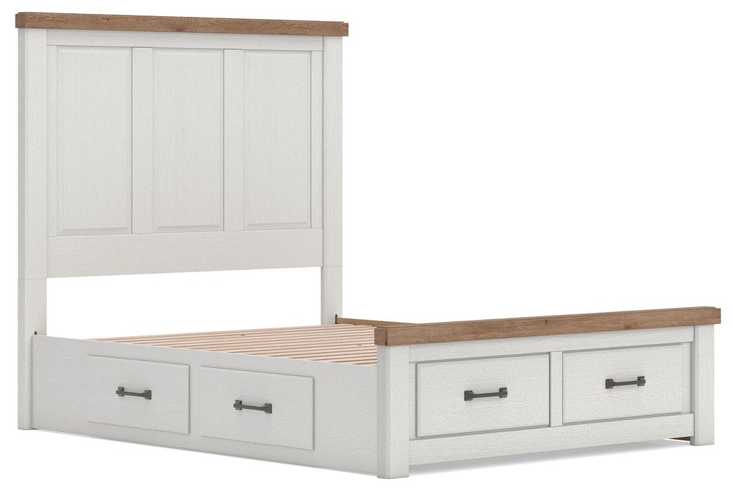 Savonport Queen Panel Storage Bed, Dresser and Mirror