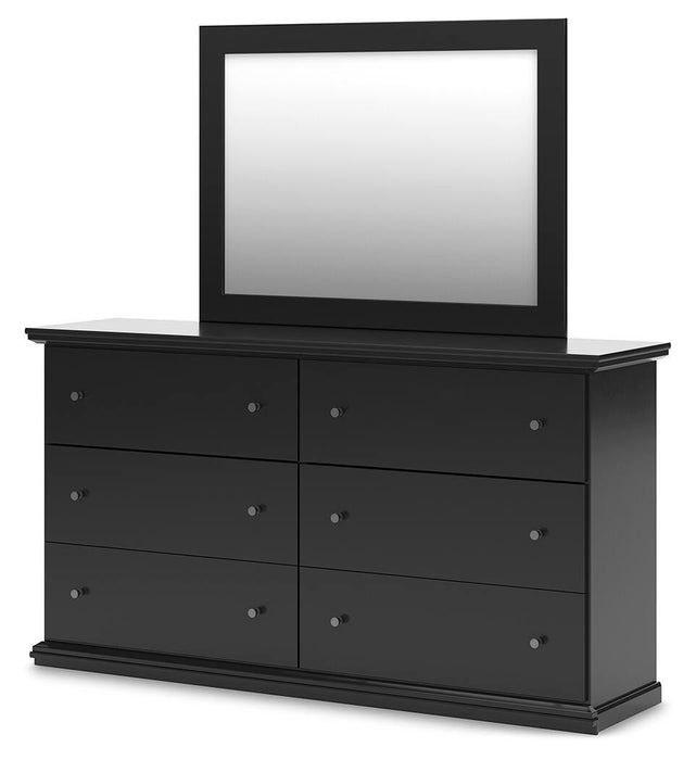 Maribel Full Panel Bed, Dresser, Mirror and Nightstand
