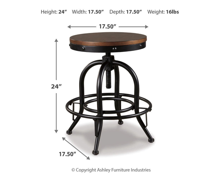 Valebeck Swivel Barstool (2/CN)