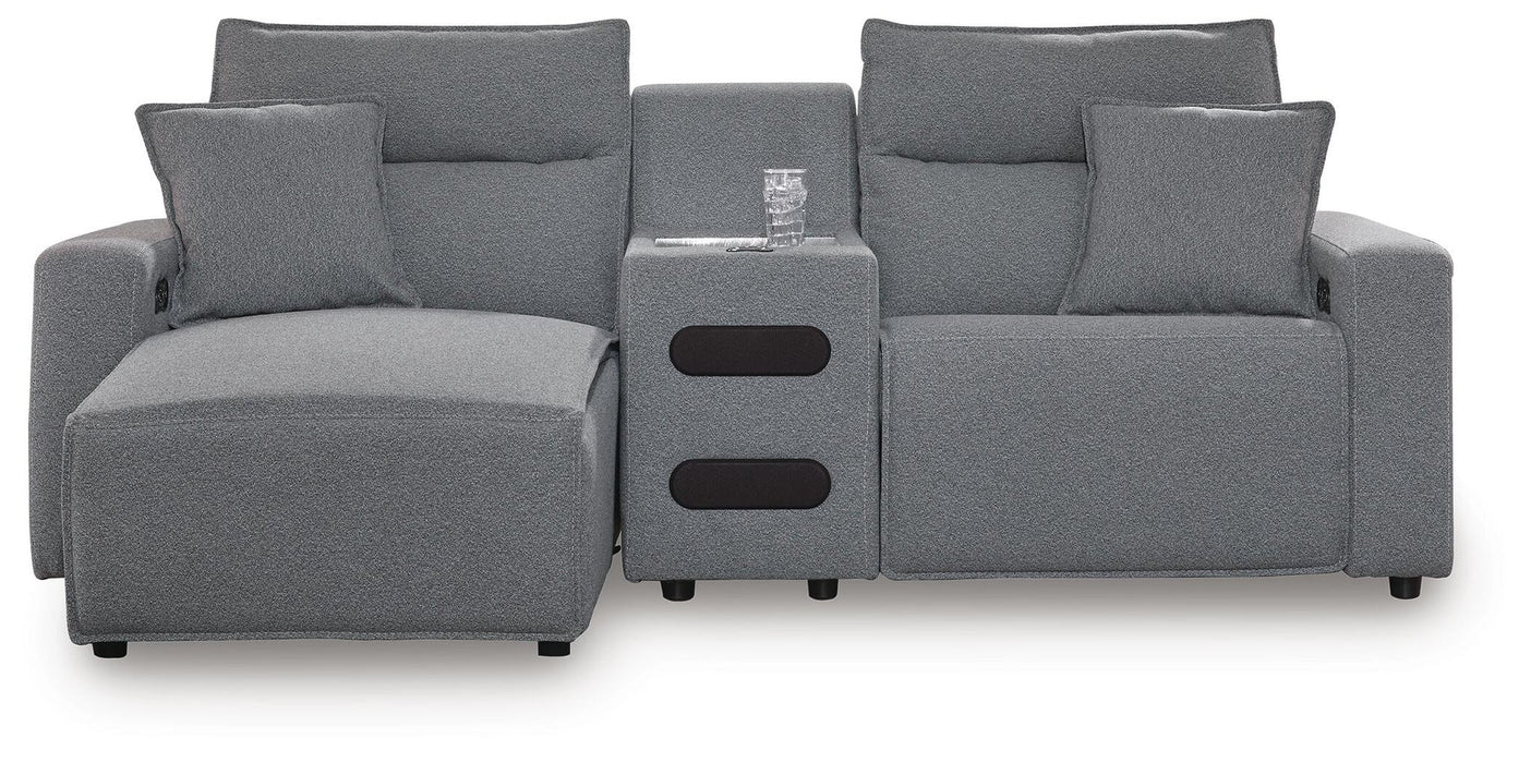Modmax II 3-Piece Power Reclining Sectional with Chaise and Audio Console