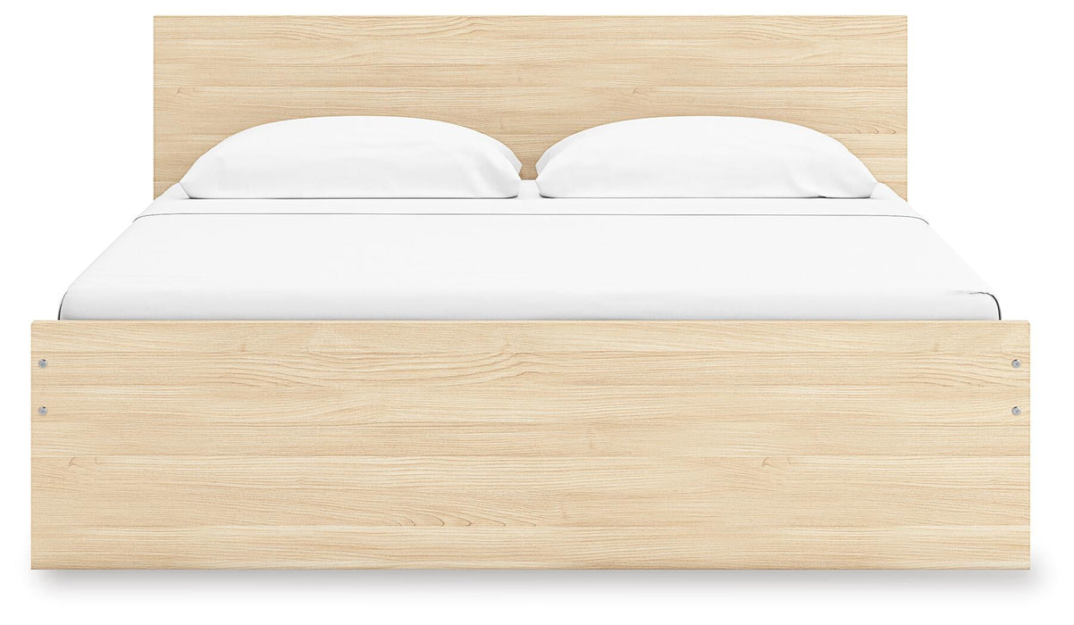 Onita King Panel Platform Bed with 1 Side Storage
