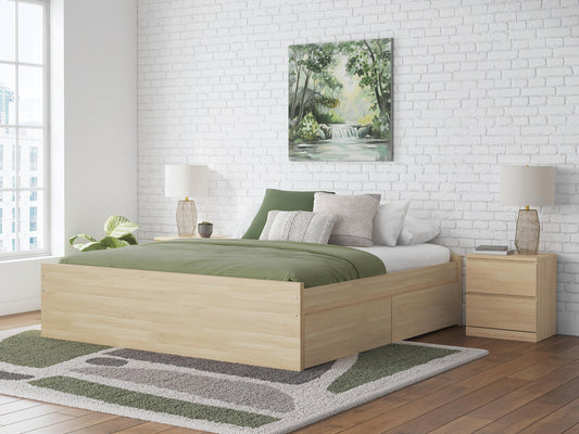 Onita King Platform Bed with 2 Side Storage