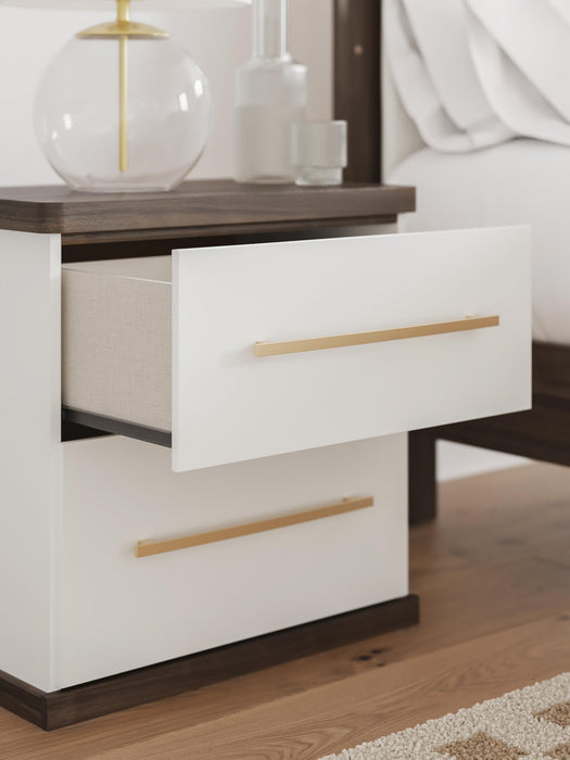 Kendanport Two Drawer Night Stand