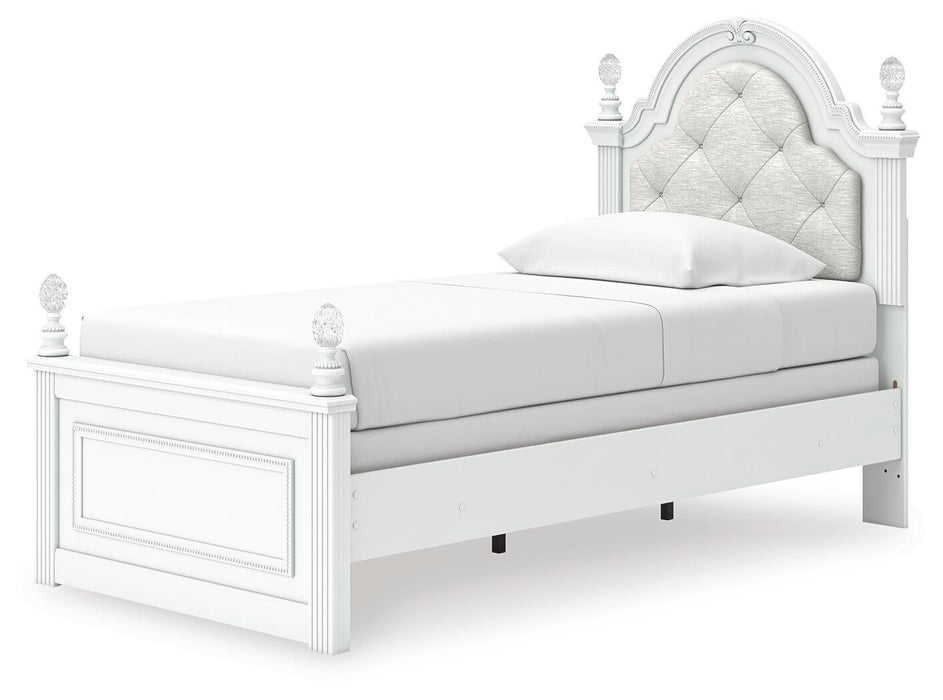 Kozlani Twin Upholstered Panel Bed