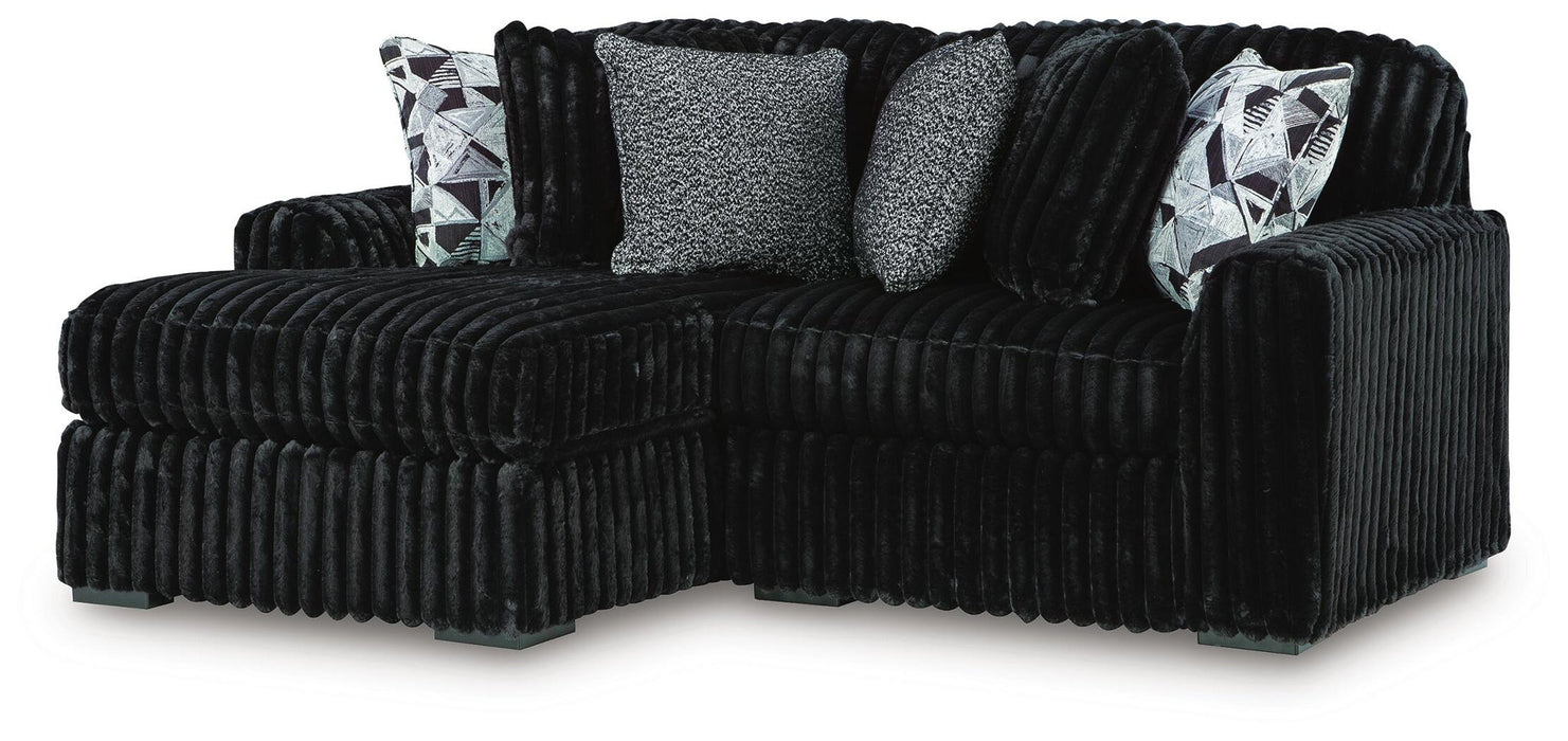 Midnight-Madness 2-Piece Sectional with Chaise