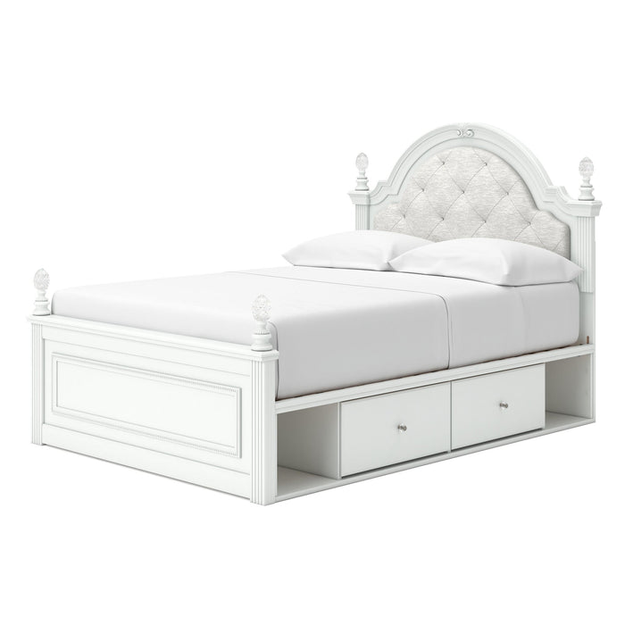Kozlani Full Upholstered Panel Bed with Storage