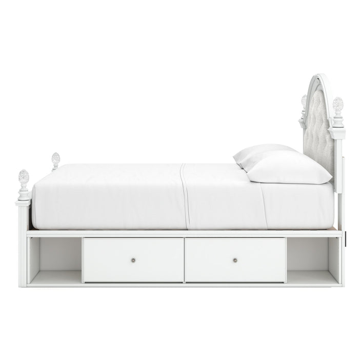 Kozlani Full Upholstered Panel Bed with Storage