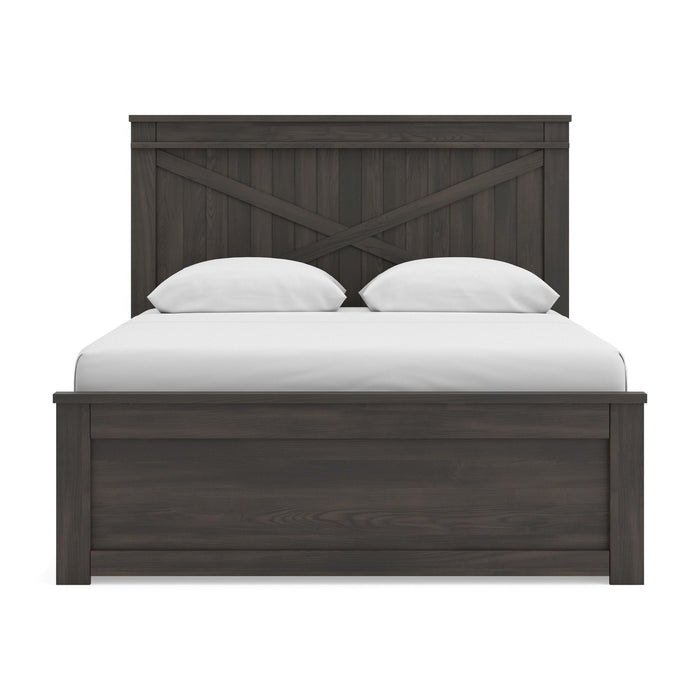 Vonitta Bay Queen Panel Bed with 2 Sided Storage