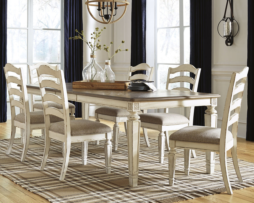 Realyn Dining Table and 6 Chairs